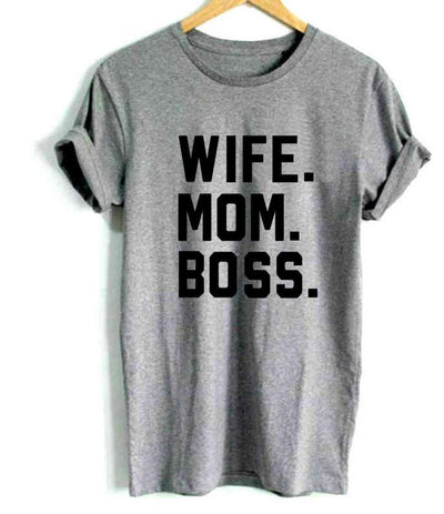 WIFE MOM BOSS Tee