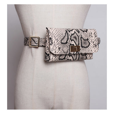 Snake Print Waist Bag